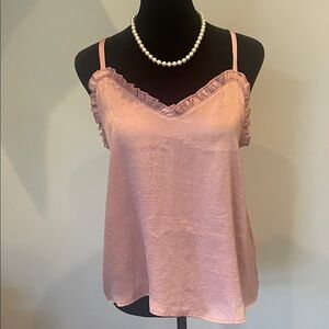 Pink Ruffled Women's cami altar’d state small